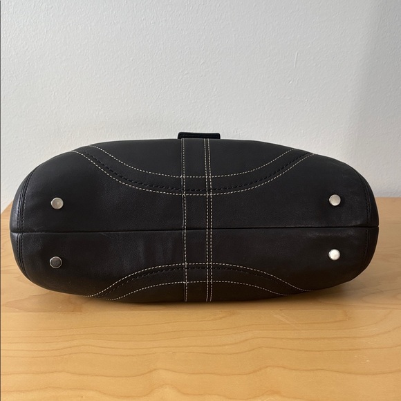 Coach Soho Hampton Leather Shoulder Bag Satchel in Black F10913 - Picture 10 of 14